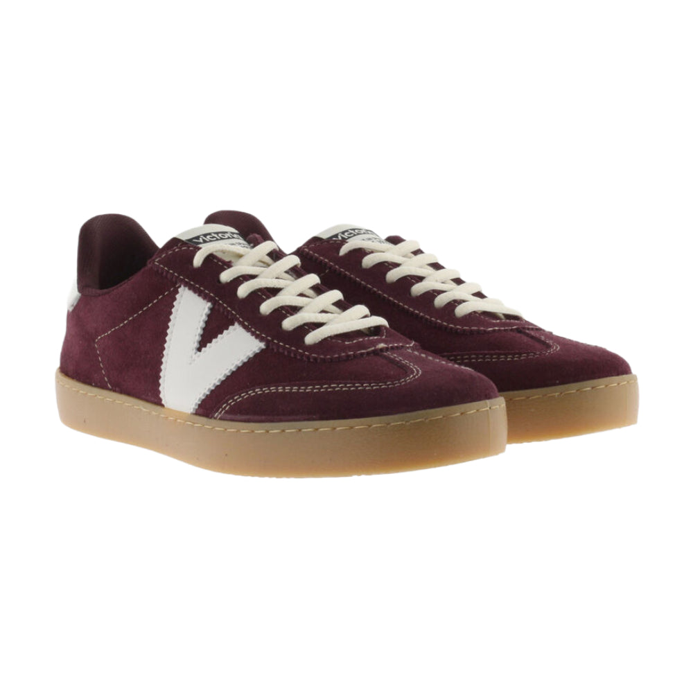 Sneakers Donna Casual in Pelle bordeaux Victoria 1126218 - BURDEOS