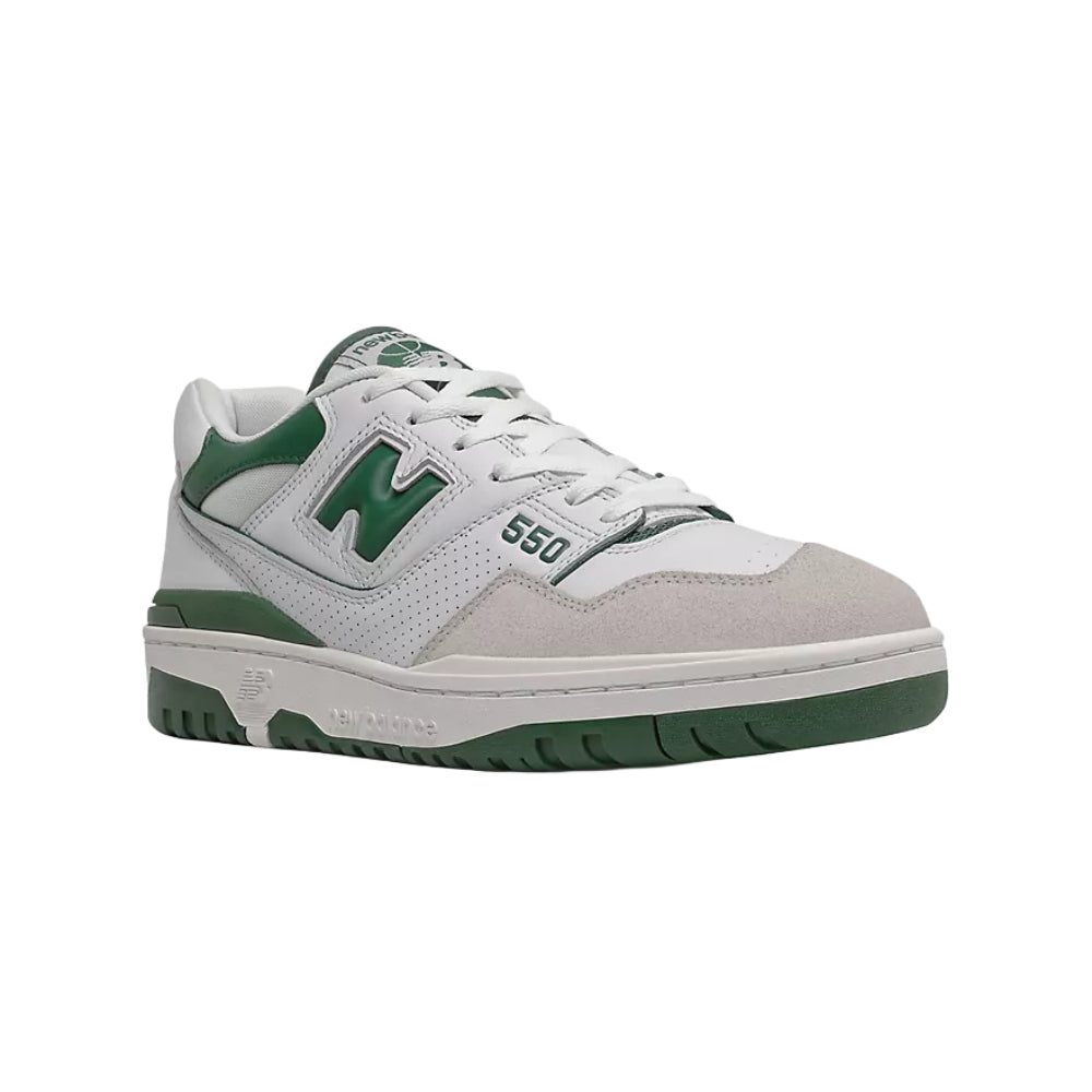 Sneakers unisex New Balance 550 bianca/verde casual - BB550WT1 WHITE GREEN