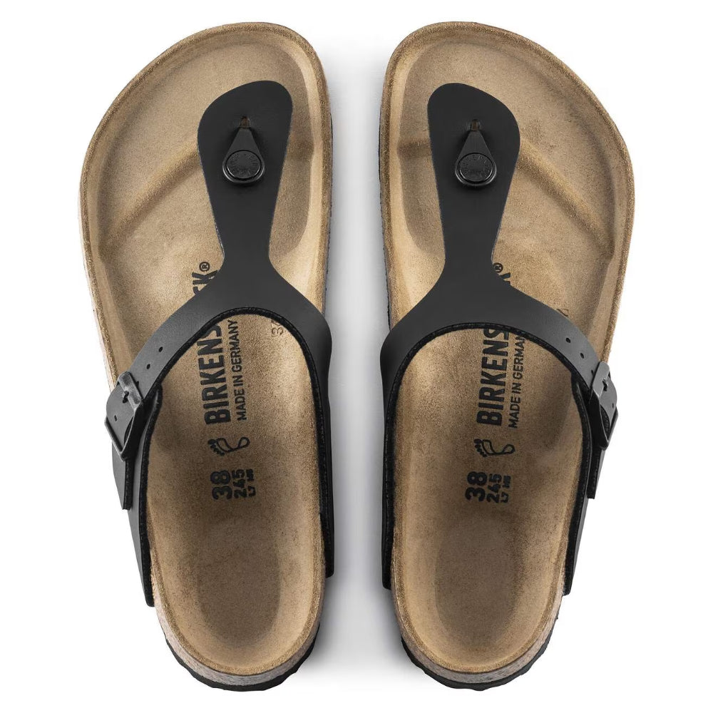 Ciabatte Gizeh Birkenstock nere in birkoflor - BLACK 043691