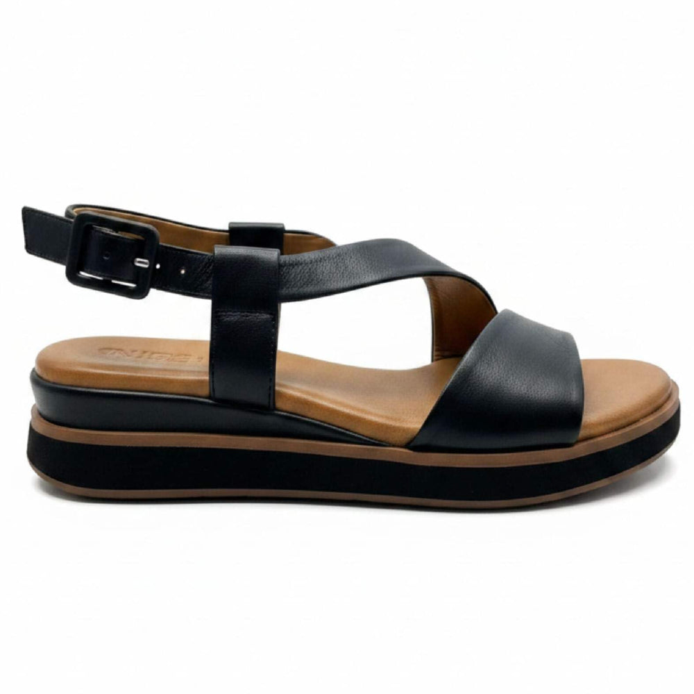 Sandali Inuovo donna neri in pelle morbidi e alla moda - 113060 BLACK