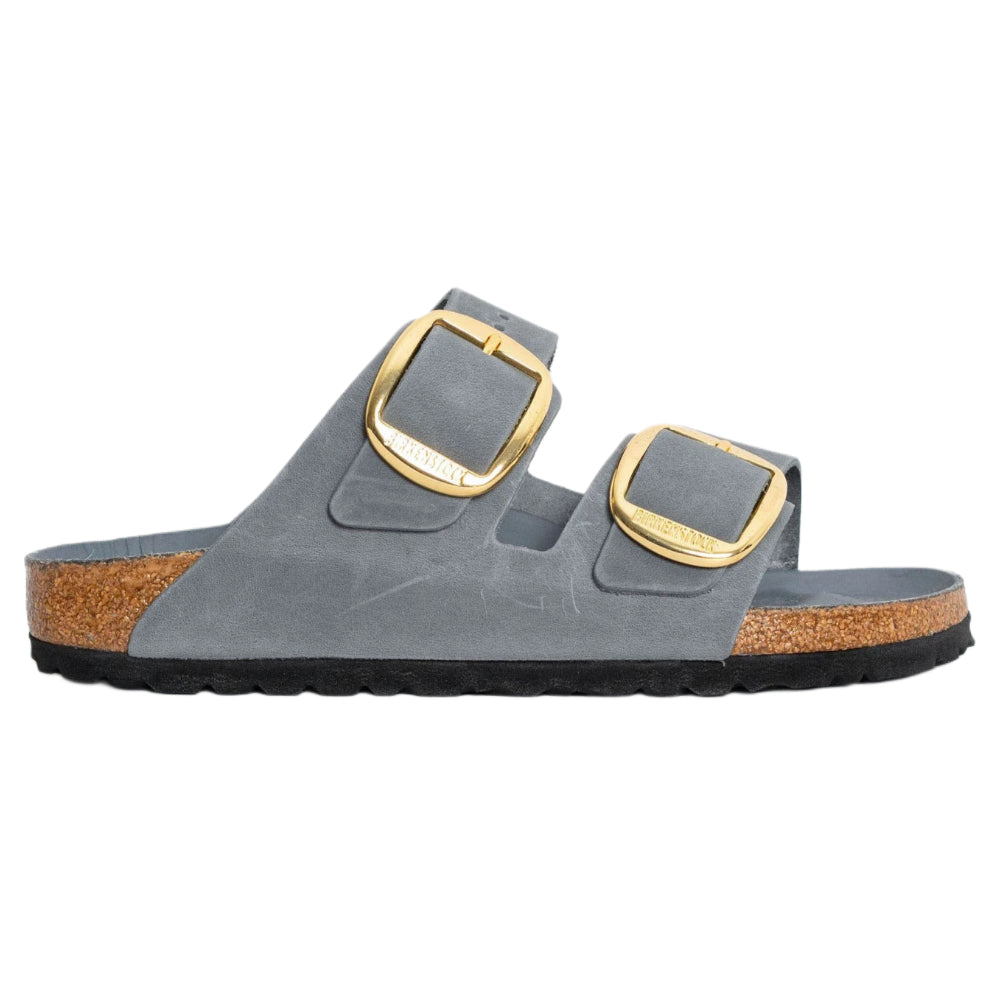 Ciabatte Arizona big buckle Birkenstock grigio scuro - 1032071 BASALT GRAY