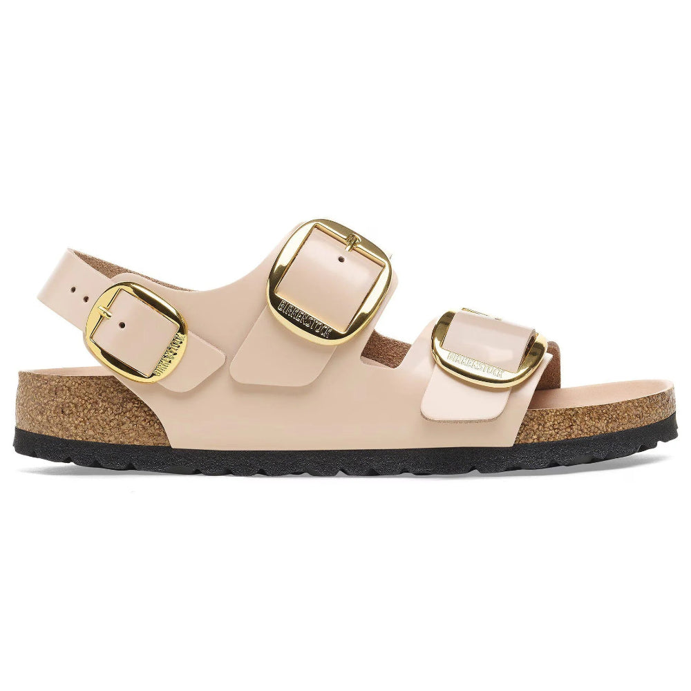 Sandalo Birkenstock Milano Big Buckle rosa pallido - HIGH SHINE NEW BEIGE 1026484