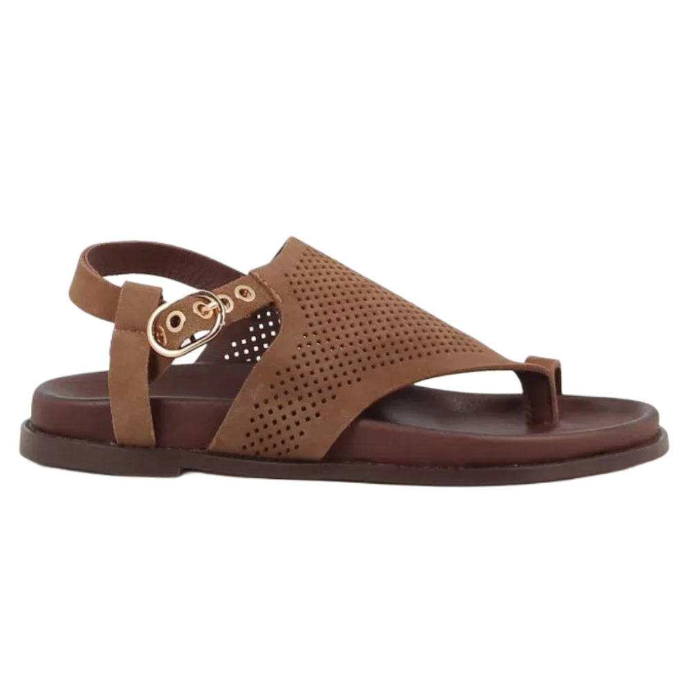 Sandali Inuovo donna marrone scamosciato morbido e alla moda - D51015 SIGARO