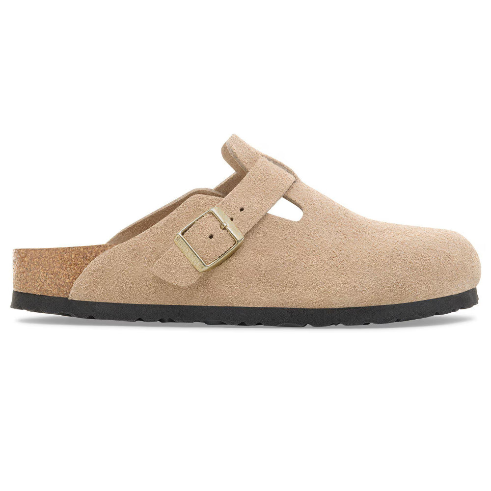 Boston Birkenstock in pelle scamosciata beige - SANDCASTLE 1030883