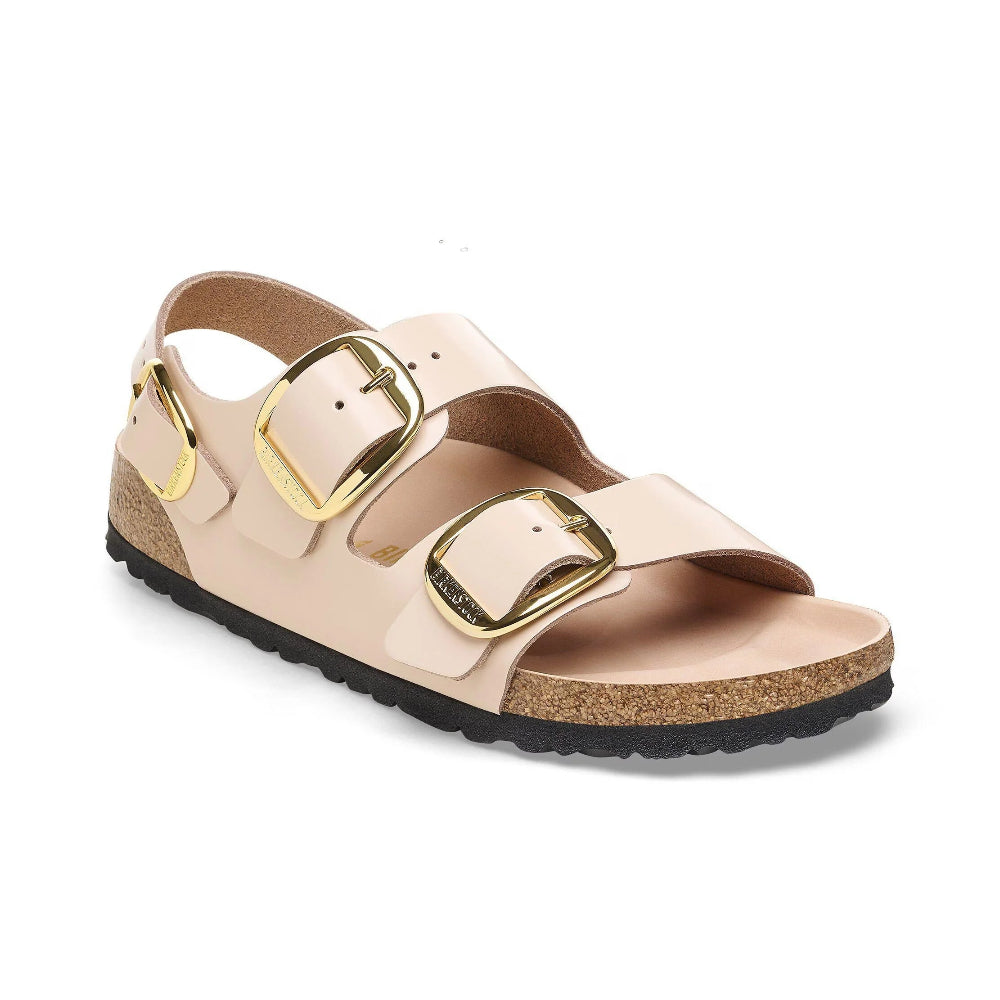 Sandalo Birkenstock Milano Big Buckle rosa pallido - HIGH SHINE NEW BEIGE 1026484