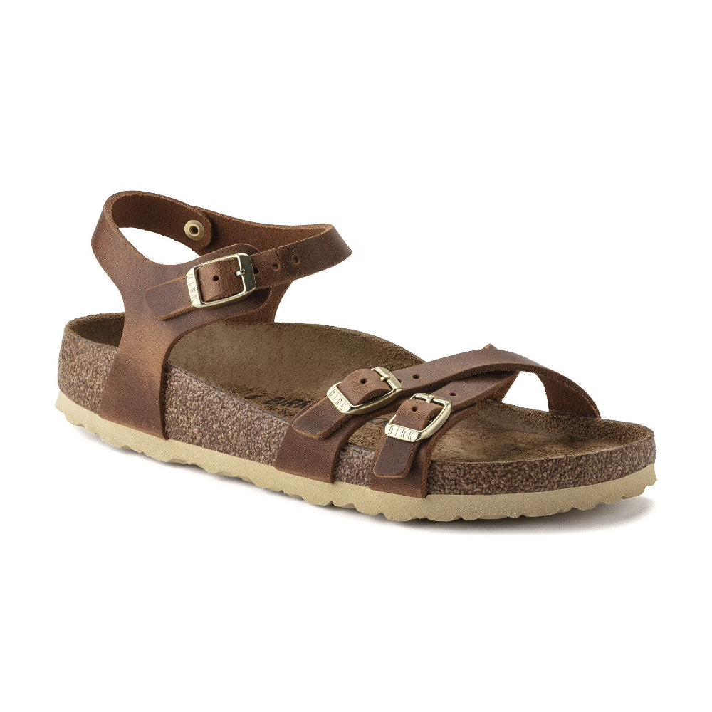 Sandalo Birkenstock Kumba in pelle marrone - COGNAC 1021489