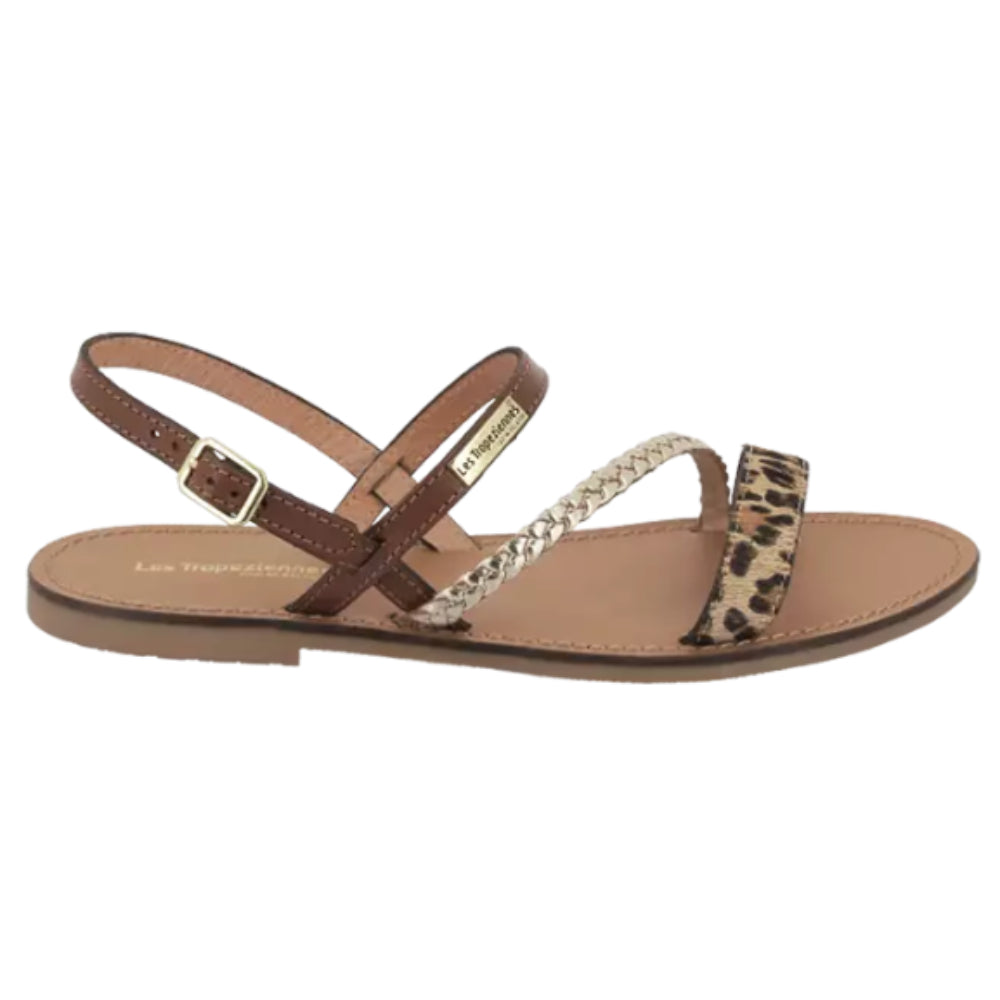 Sandali Les Tropeziennes marroni leopardati casual chic - BATRESSE LEOPARD MULTI