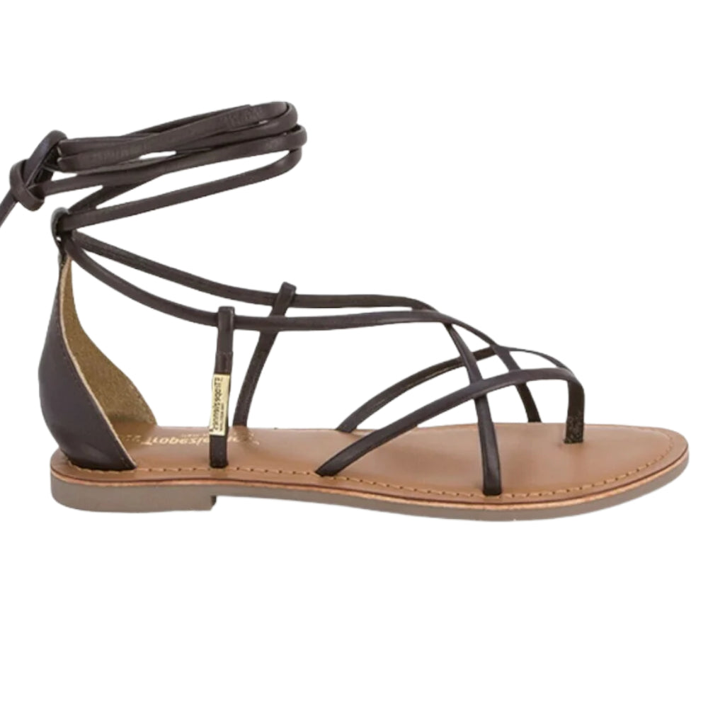 Sandali Les Tropeziennes alla schiava marroni casual chic - DJOYA CHOCOLAT