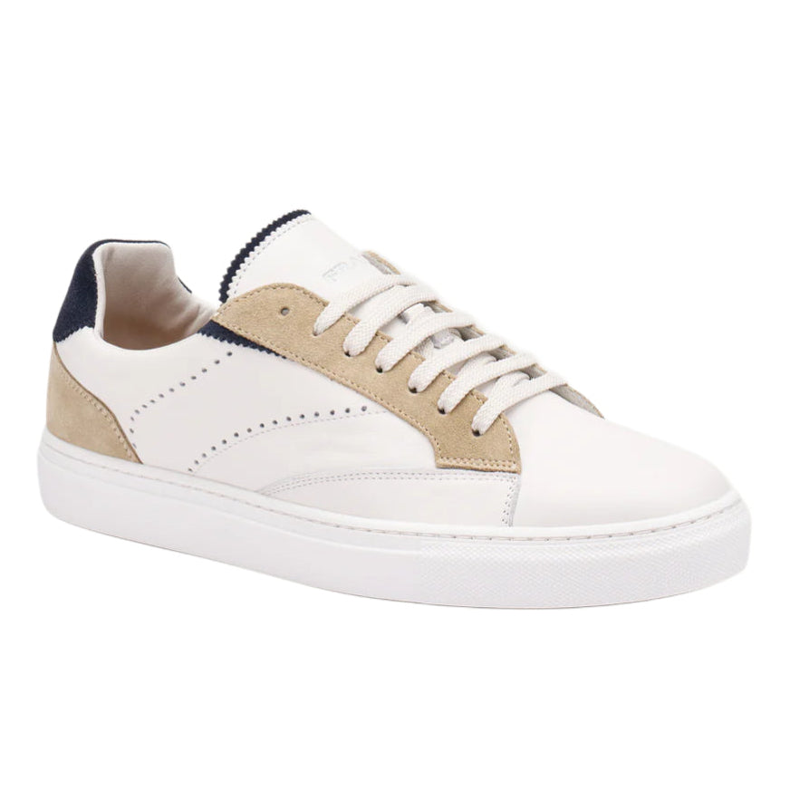 Sneakers uomo Frau bianco/blu in pelle leggera e comoda - 29M2 ABYSS
