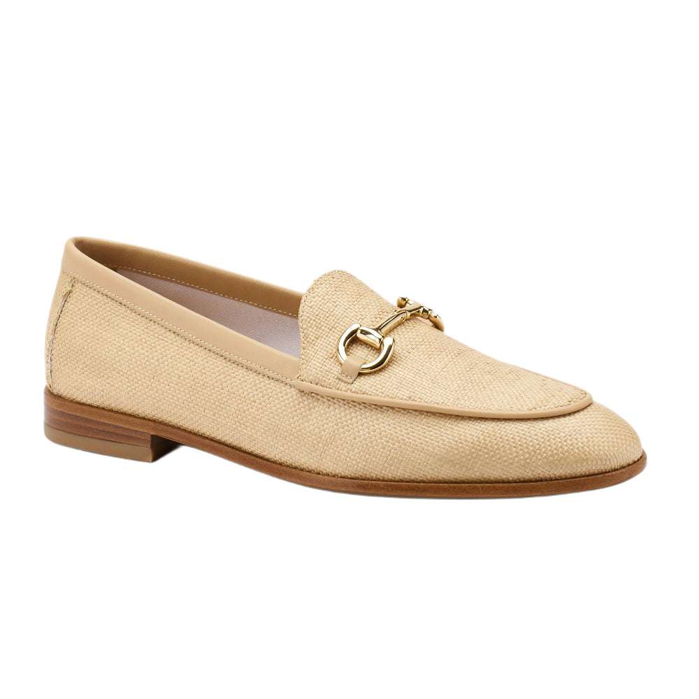 Mocassini Frau donna beige in raffia leggero e comodo - 9414 COOKIE