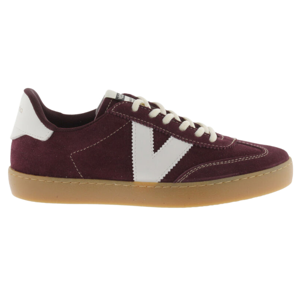 Sneakers Donna Casual in Pelle bordeaux Victoria 1126218 - BURDEOS