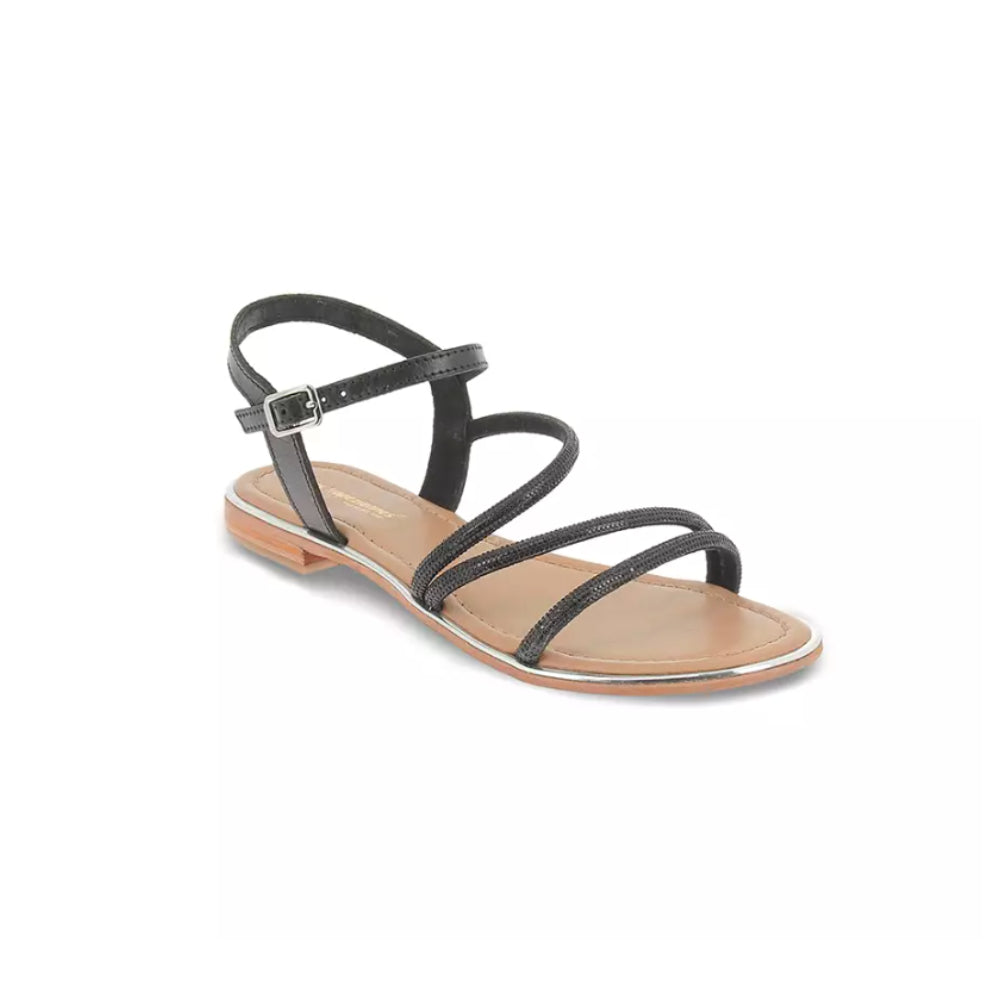 Sandali Les Tropeziennes nero casual chic per cerimonia - HOCTAVY ARGENT FONCE