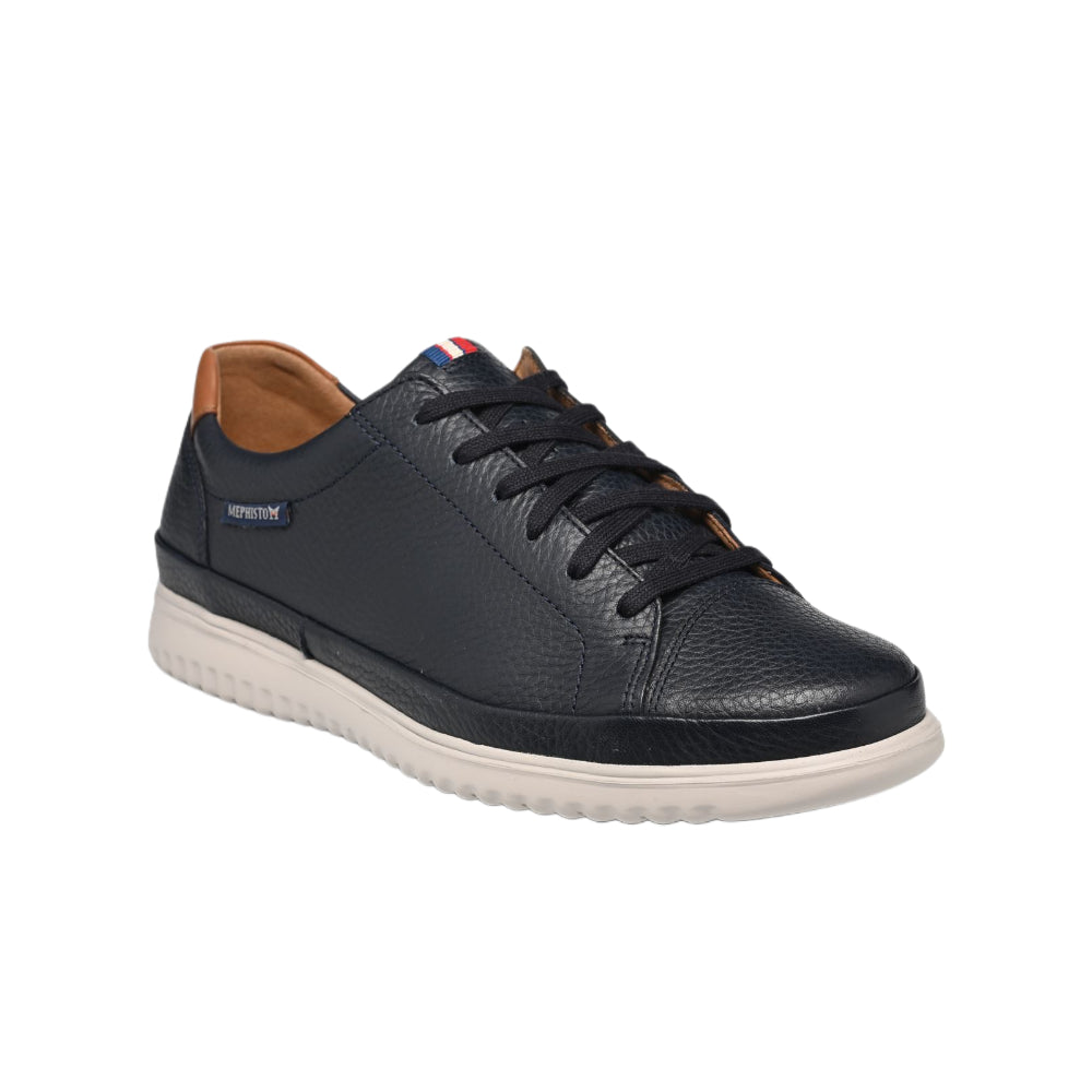 Sneakers Mephisto uomo blu in pelle legge e comode - THOMAS NAVY