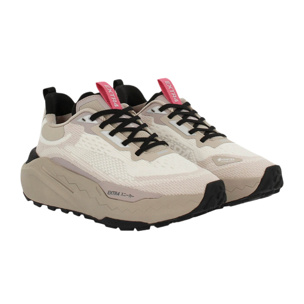 Sneakers donna Extra beige goretex comoda e sportiva - 1205600 BIANCO/ECRU