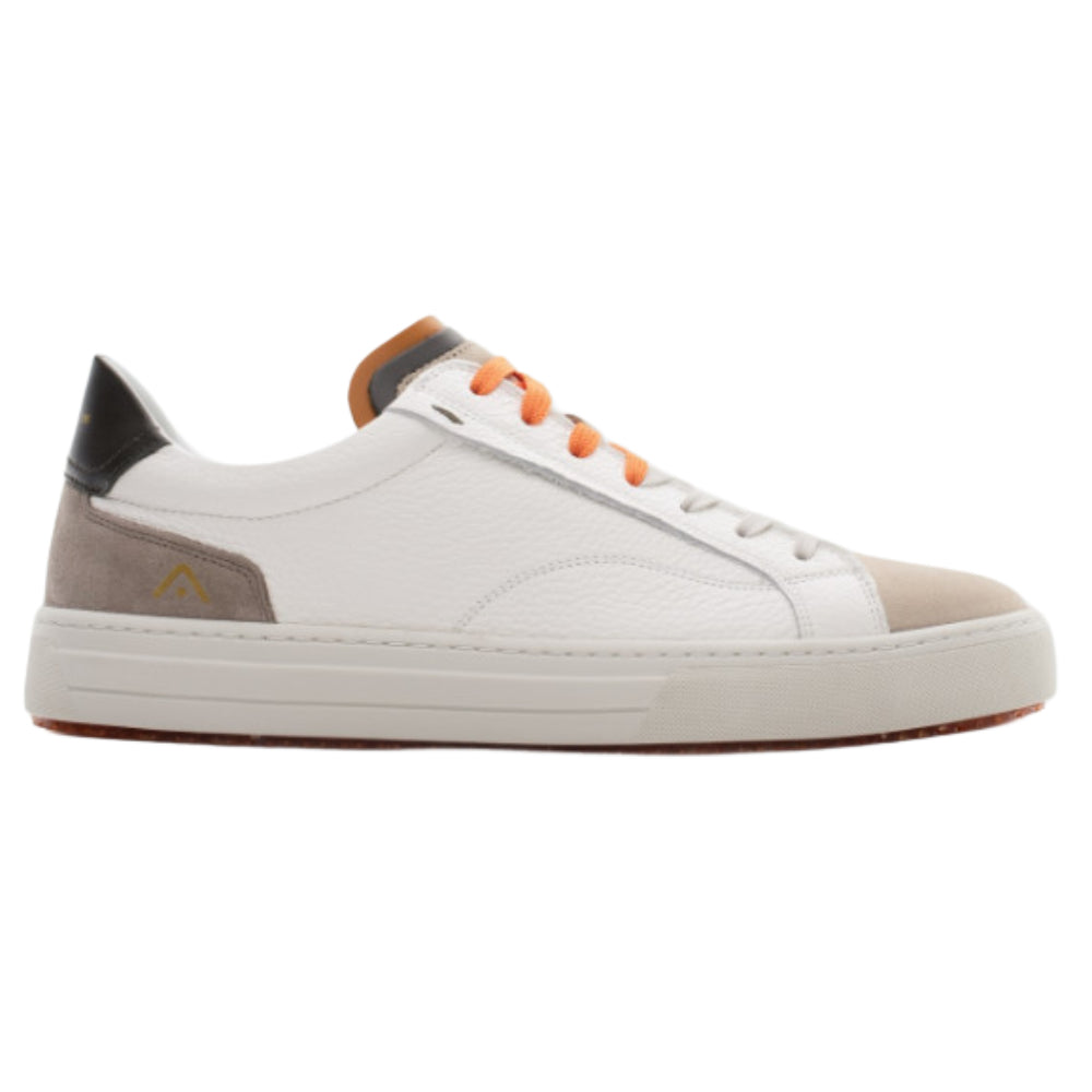Sneakers uomo Ambitious bianca beige casual e comoda - 11218-3496 AM OFFWHITE/KAKI