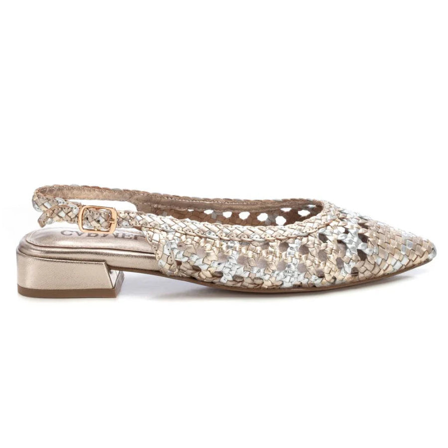 Ballerina chanel donna Carmela oro/argento casual elegante - 16218301 PIEL PLOMO