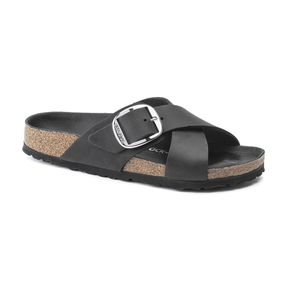 Ciabatte Siena big buckle Birkenstock nera - 1020156