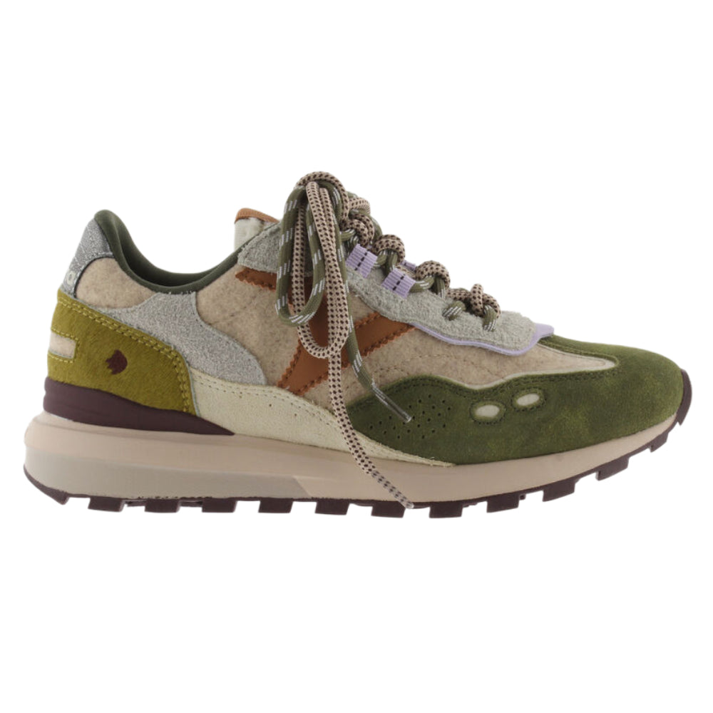 Sneakers Donna Casual in Pelle verdi Victoria 1126241 - KAKI