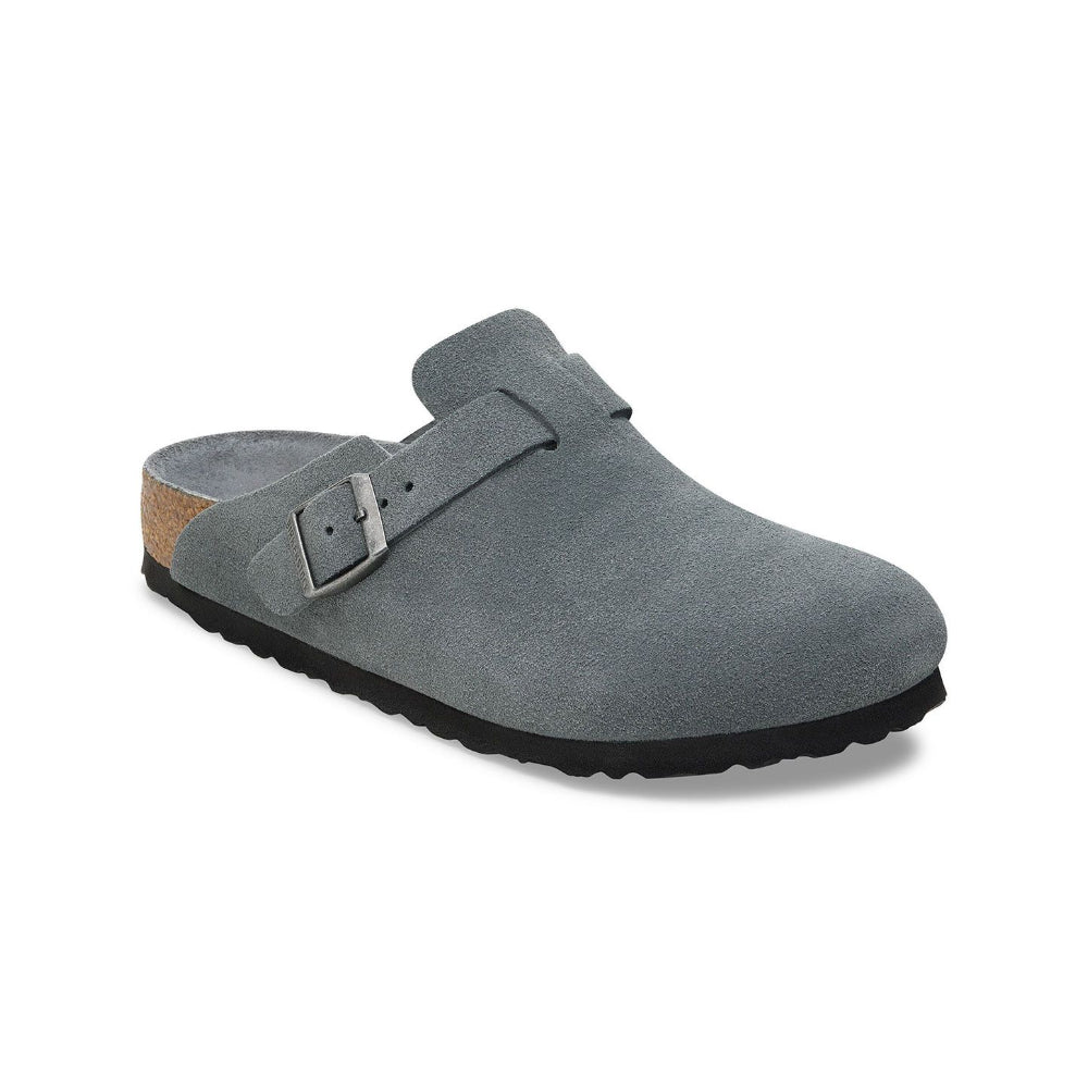 Boston Birkenstock in pelle scamosciata grigio scuro - BASALT GRAY 1030874