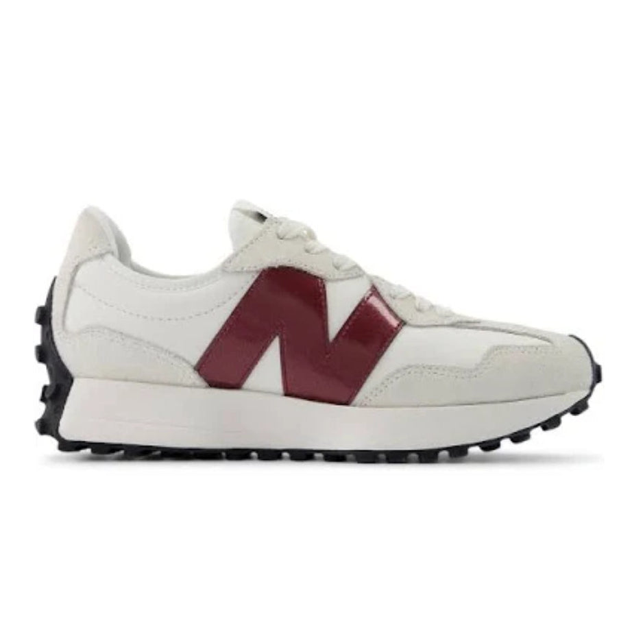 Sneakers donna New Balance 327 bianca/bordeaux casual - WS327JWC