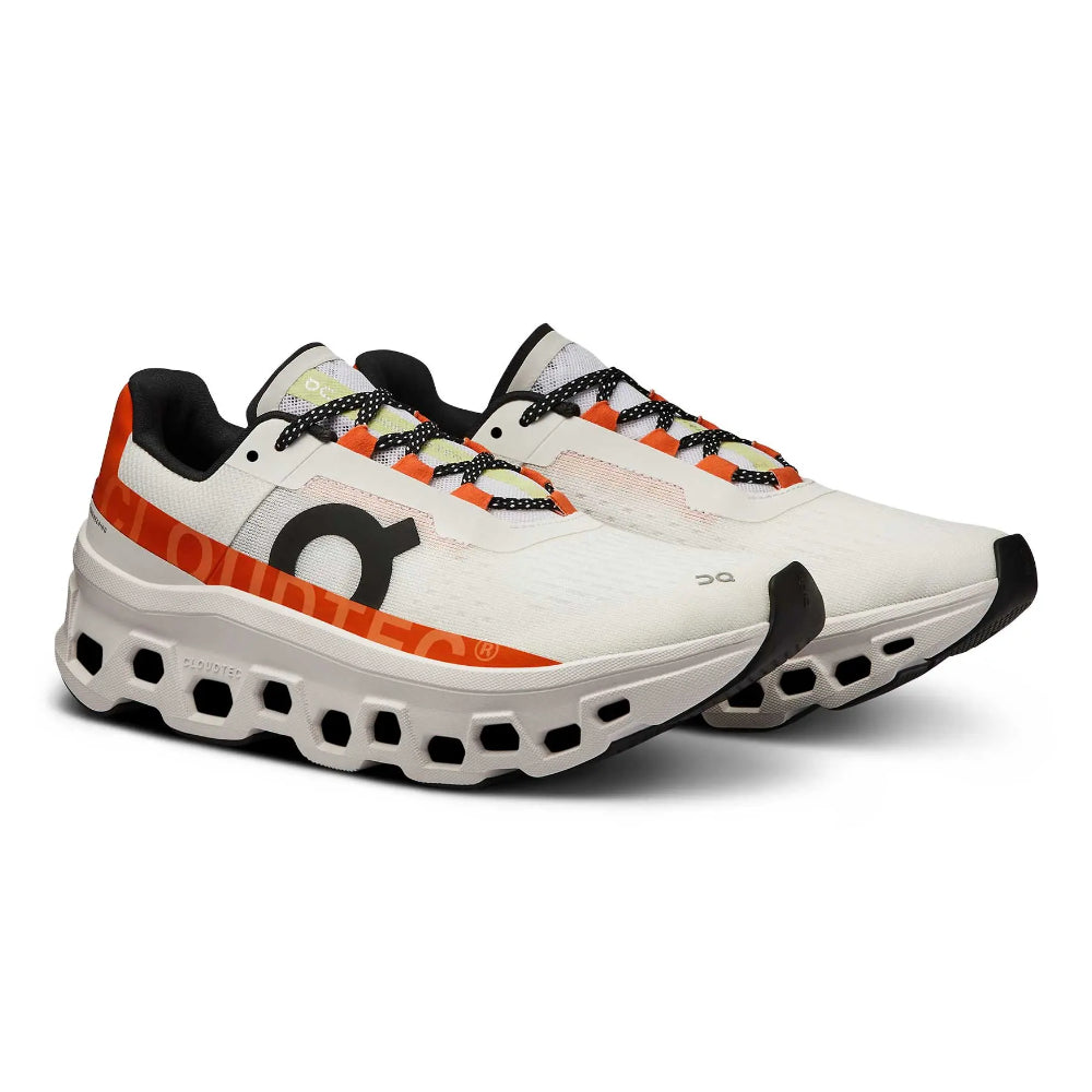 Scarpe da corsa uomo bianche e arancioni leggere e ammortizzate - UNDYED WHITE FLAME 6198086