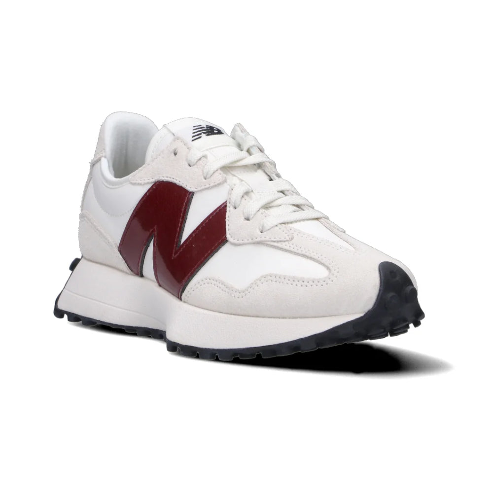 Sneakers donna New Balance 327 bianca/bordeaux casual - WS327JWC