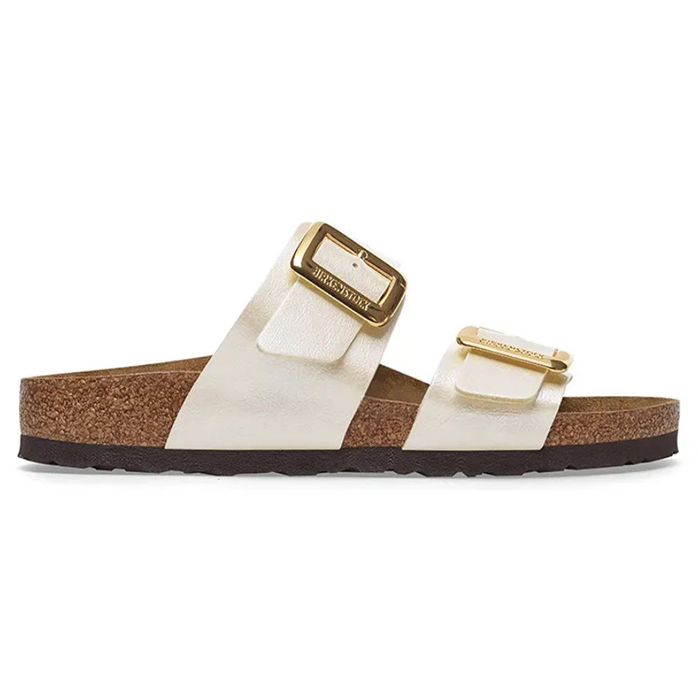 Ciabatte Sydney big buckle Birkenstock  graceful pearl - 1029492 GRACEFUL PEARL WHITE