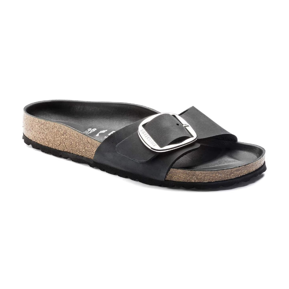 Ciabatte Madrid big buckle Birkenstock nera - 1006523