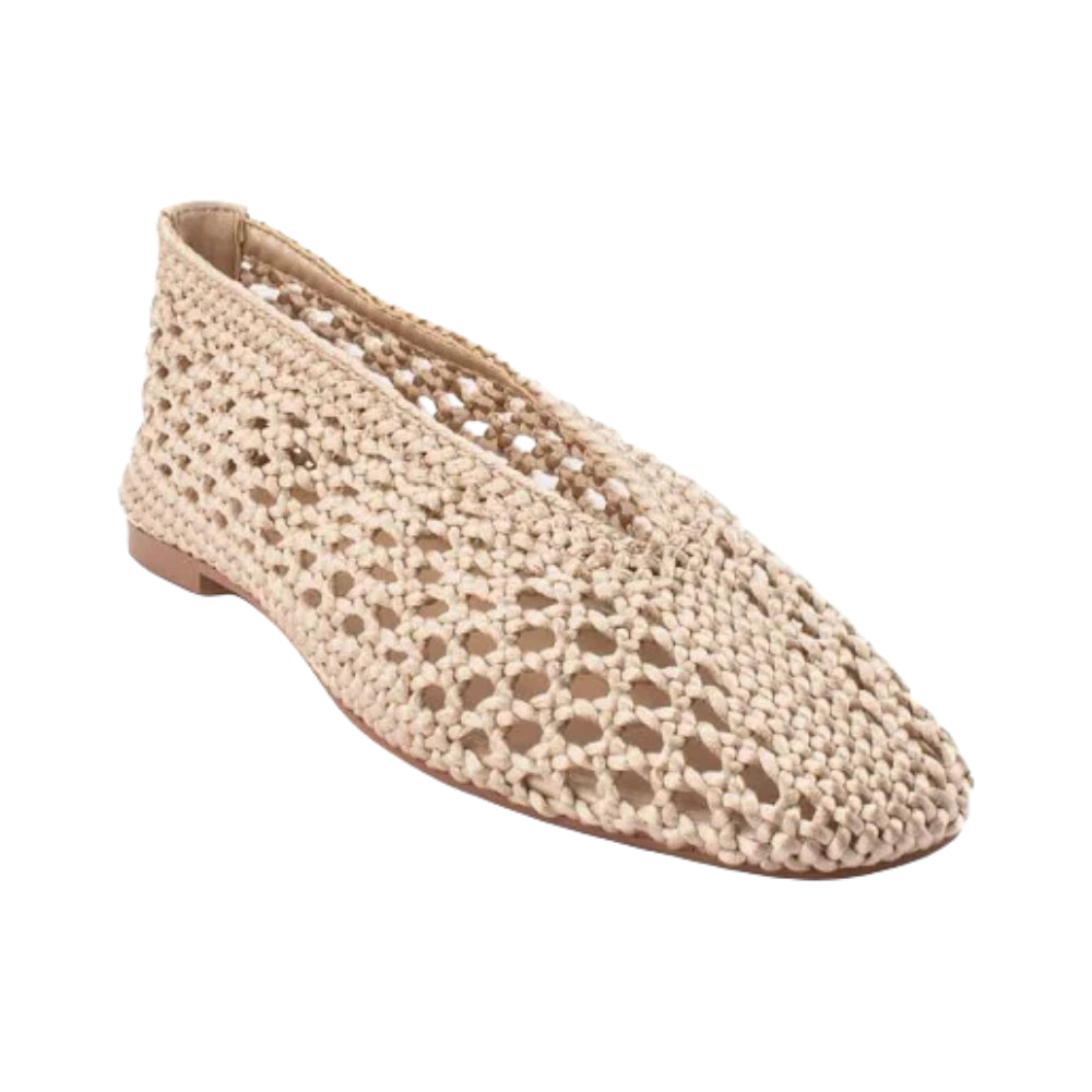 Ballerine Inuovo donna uncinetto nera leggera casual - YTA009 CHAMPAGNE
