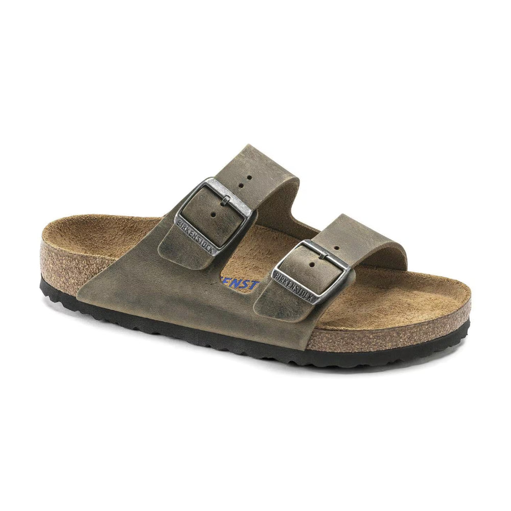 Ciabatte Arizona Birkenstock verde soft - 1019377 FADED KHAKI