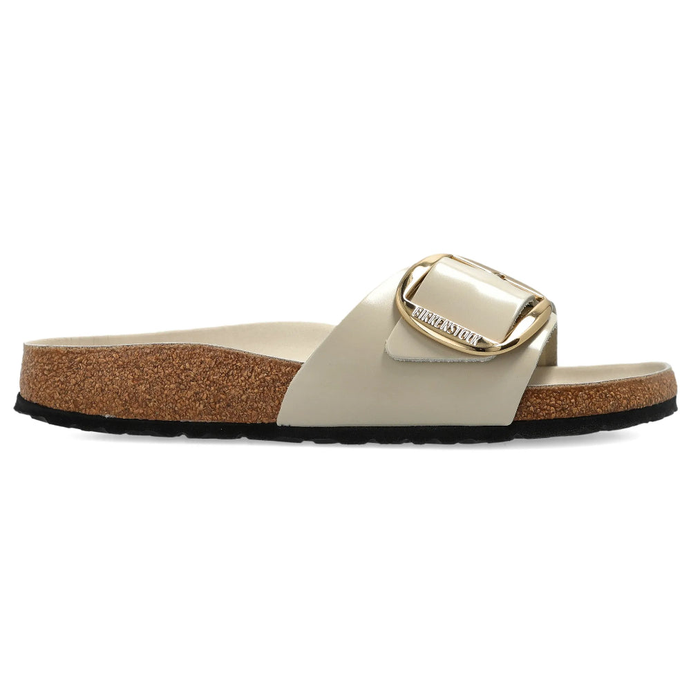 Ciabatte Madrid big buckle Birkenstock High shine ecru - 1025298