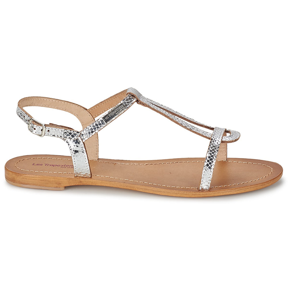 Sandali Les Tropeziennes argento casual chic - HAMAT ARGENT SERPENT